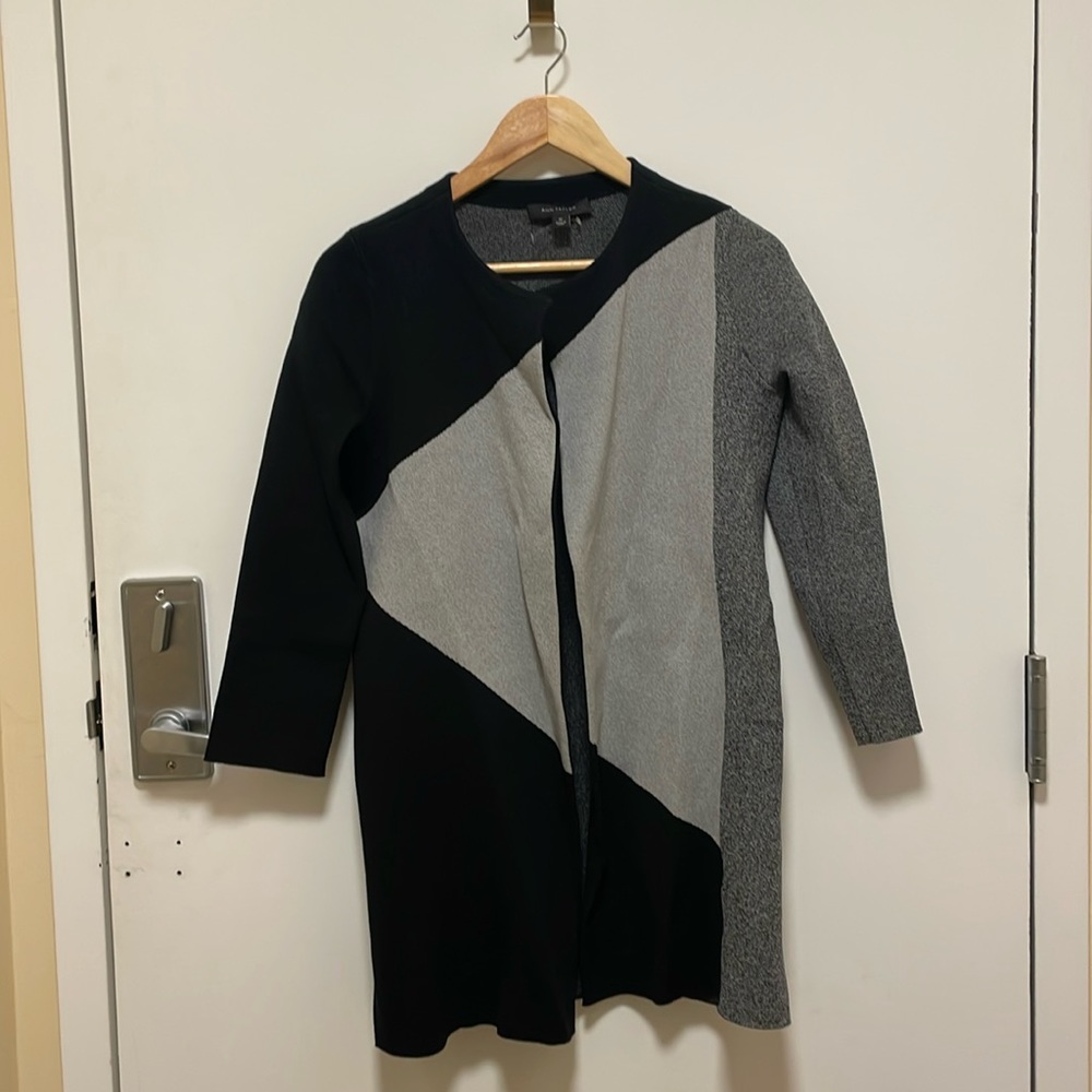 Ann Taylor longline knit blazer